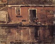 Piet Mondrian Farmhouse near the river oil on canvas